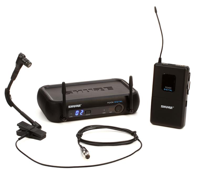 Shure PGXD14/B98H Digital Wireless Instrument Microphone System