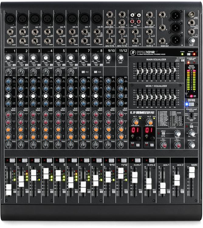 Mackie PPM1012 12channel 1600W Powered Mixer Sweetwater
