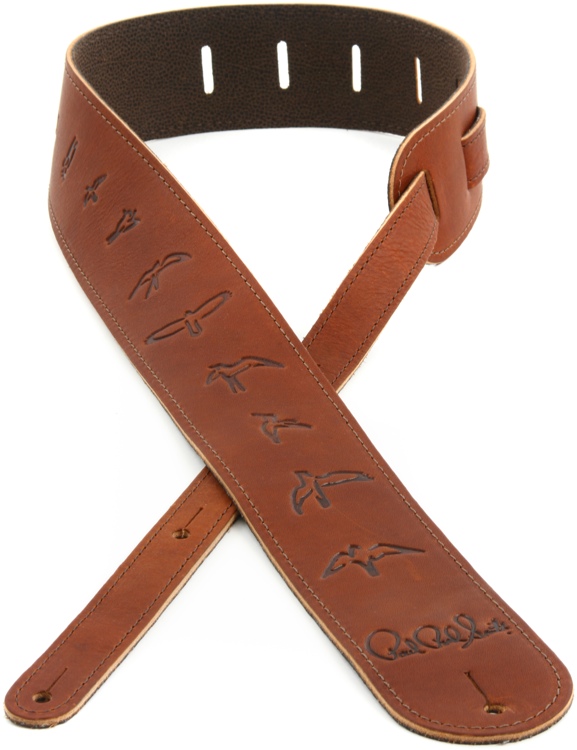 PRS Leather Bird Strap Brown Sweetwater