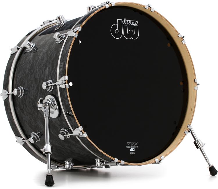 Dw Performance Series Bass Drum 14 X 22 Inch Black Diamond Finishply Sweetwater 