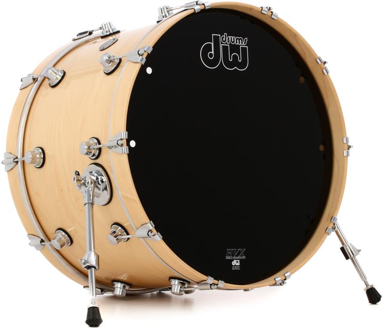 Dw Performance Series Bass Drum 14 X 22 Inch Natural Lacquer Sweetwater 