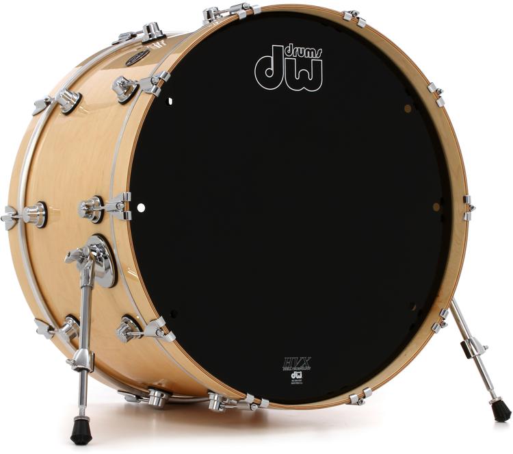 DW Performance Series Bass Drum 14 x 24 inch Natural Lacquer