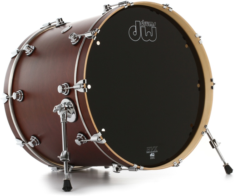 DW Performance Series Bass Drum 18" x 24" Tobacco Satin Oil Sweetwater