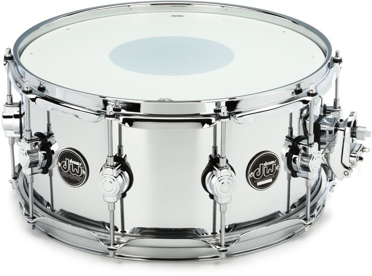 Dw Performance Series Steel Snare Drum 65 X 14 Inch Polished Sweetwater 