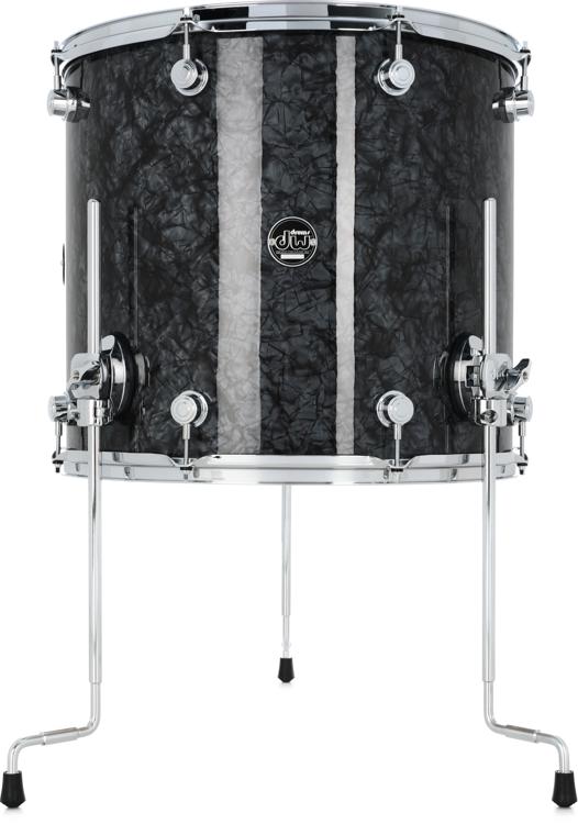 Dw Performance Series Floor Tom 16 X 18 Black Diamond Finishply Sweetwater