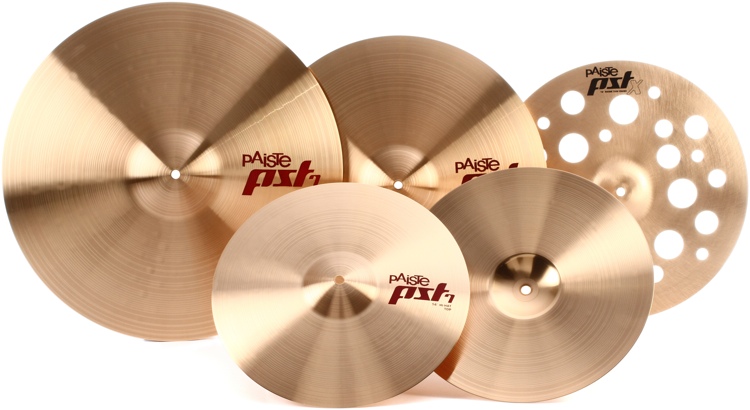 Paiste PST 7 Universal Cymbal Set - 14/18/20 inch - with Free 16 inch PSTX  Swiss Crash