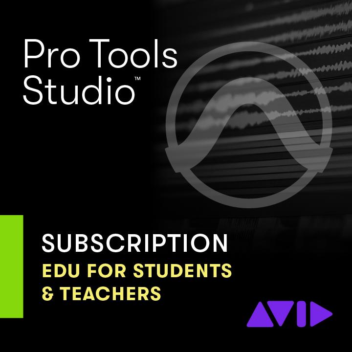 Avid Pro Tools Studio for Teachers and Students - 1-year Subscription |  Sweetwater