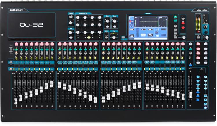 Allen Heath Qu 32 32 Channel Digital Mixer Chrome Edition Sweetwater