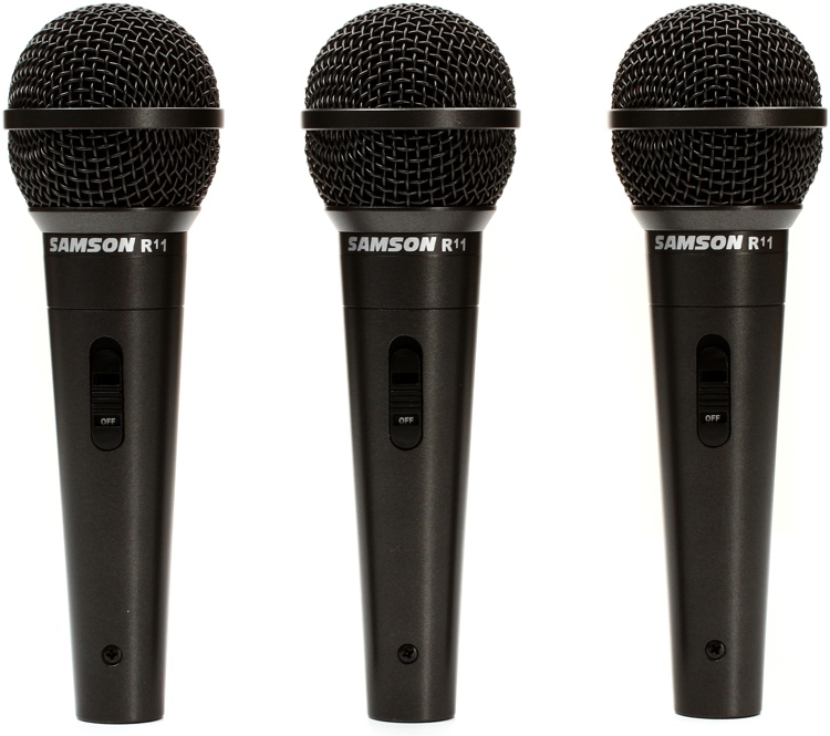 Samson R11 Microphone 3pack Sweetwater