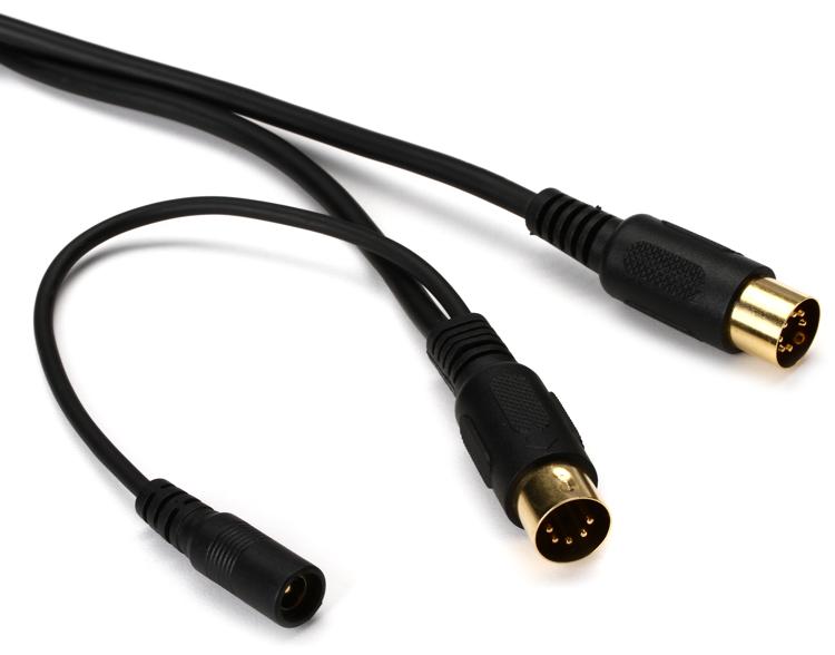 MIDI Interface Cable 5 to 7 pin DIN Phantom Power Gold Pins 