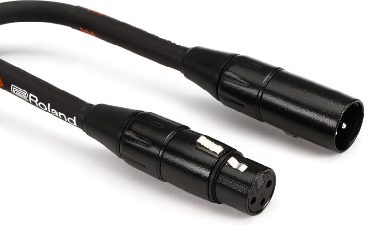 Roland RMC-B3 Microphone Cable Black 3ft 1m