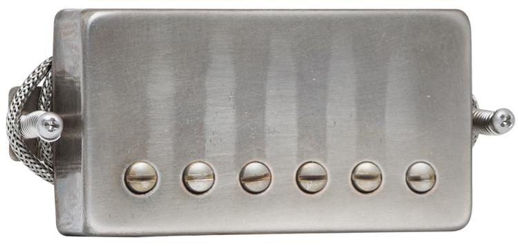 Xotic Raw Vintage PAF Classic Bridge/Neck Humbucker Pickup - F-spaced -  Aged Nickel Cover
