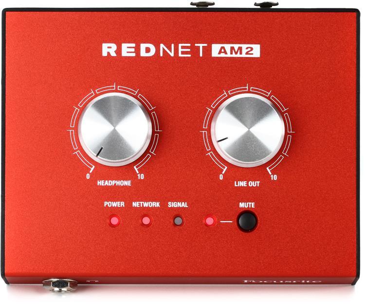 Focusrite RedNet AM2 Dante Stereo Output Device | Sweetwater