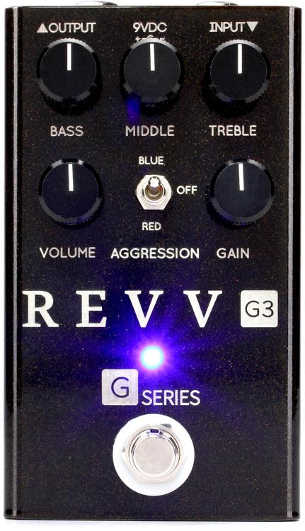 Revv G3 Purple Channel Preamp/Overdrive/Distortion Pedal - Bronze