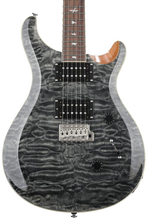 PRS SE Custom 24 Electric Guitar - Quilt Charcoal, Sweetwater