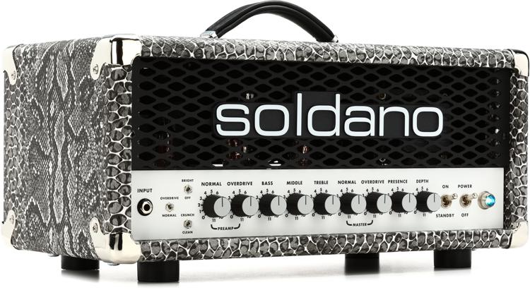 Soldano SLO-30 Super Lead Overdrive 30-watt Tube Head - Snake Skin with  Metal Grille