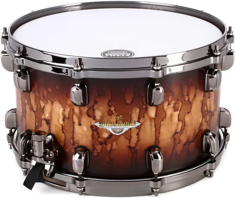 Tama Starclassic Maple 8 x 14-inch Snare Drum- Molten Brown Burst