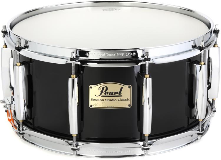 Pearl Snare Drum, Black Brass Alloy, 14x5 (STH1450BR) : :  Musical Instruments, Stage & Studio