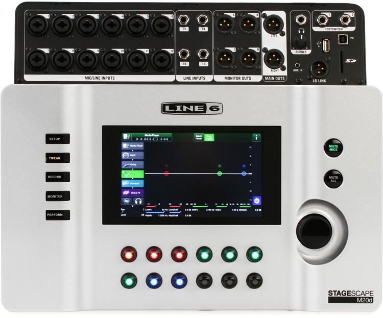 Line 6 StageScape M20d デジタル・ミキサー！ ロードテスト: Line 6 StageSourceスピーカー & StageScape M20d