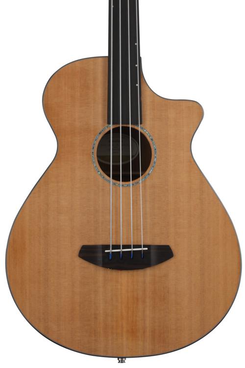 Breedlove Solo Jumbo Fretless Bass CE Acousticelectric Bass Guitar