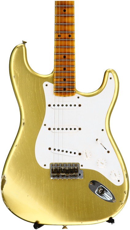 Fender Custom Shop 1955 Relic Stratocaster Ltd. Ed. - HLE Gold with Maple  Fingerboard
