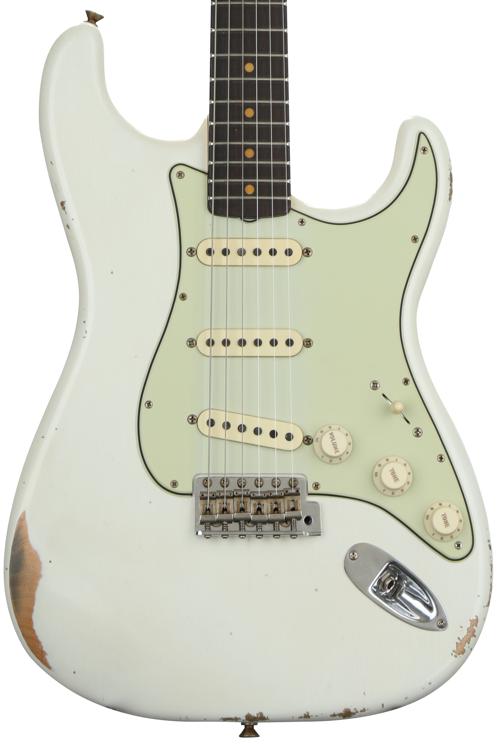 Fender Custom Shop 1960 Relic Stratocaster - Aged Olympic White with  Rosewood Fingerboard
