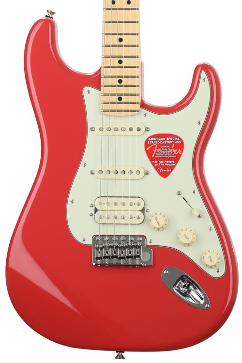 Fender American Special Stratocaster Hss Fiesta Red With Maple Fingerboard Sweetwater 5262