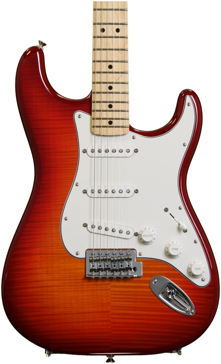 Fender Standard Stratocaster Plus Top - Aged Cherry Burst with Maple