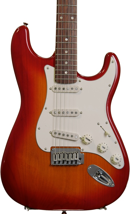 Squier Standard Stratocaster - Cherry Sunburst with Rosewood