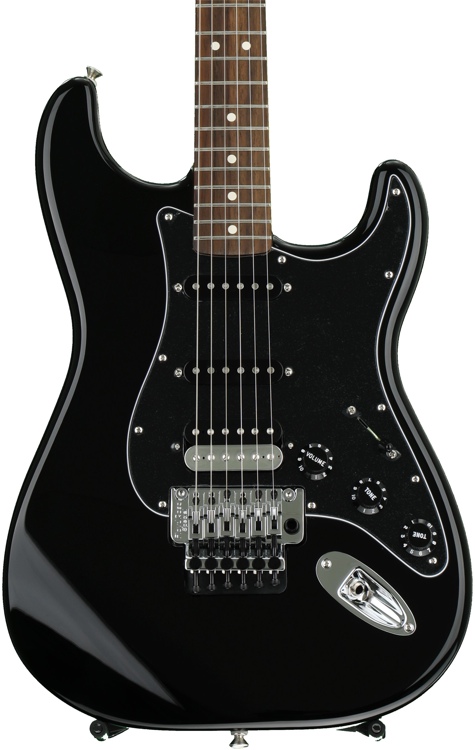 Fender Standard Stratocaster HSS with Floyd Rose - Black with Rosewood ...