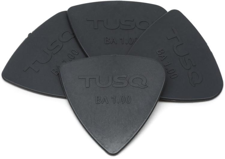 PQP-0401-G4 TUSQ Deep Toned Bi-Angle Picks 1mm 4 Pack Grey 