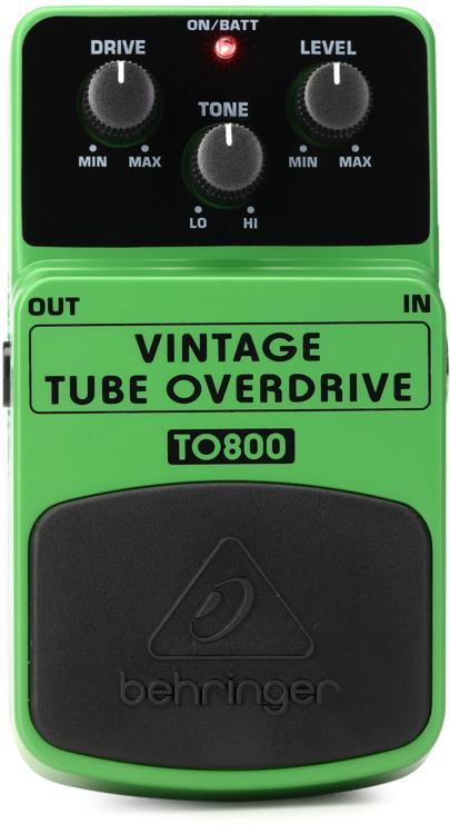 Behringer TO800 Vintage Tubo-Sonido instrumento de Overdrive Pedal de efectos Verde Lima 