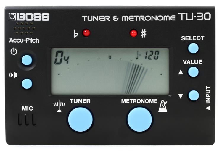 Boss TU-30 Metronome Tuner | Sweetwater