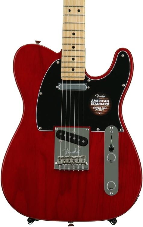 fender telecaster transparent red