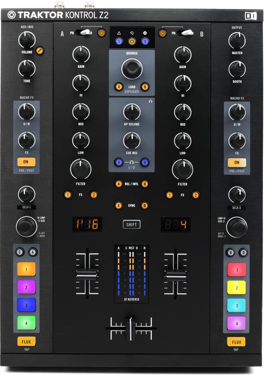 Native Instruments Traktor Kontrol Z2 Dj Mixer Traktor Controller And Interface Sweetwater