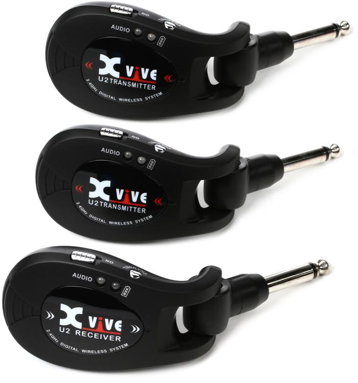Xvive U2 Dual Transmitter Digital Wireless Guitar System - Black 