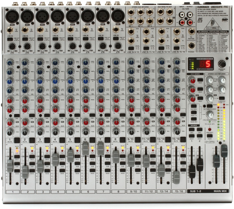 Схема behringer xenyx 2222fx