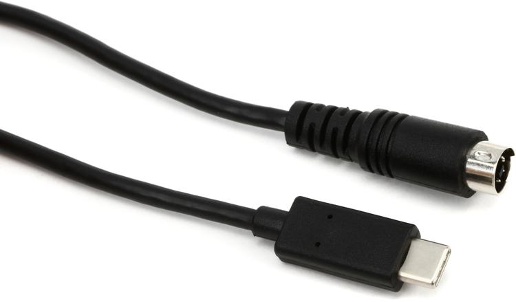 Notitie bijl bestuurder IK Multimedia IP-CABLE-USBCMD-IN USB-C to Mini-DIN Cable | Sweetwater