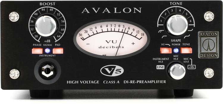 Avalon V5 Microphone Preamp - Black