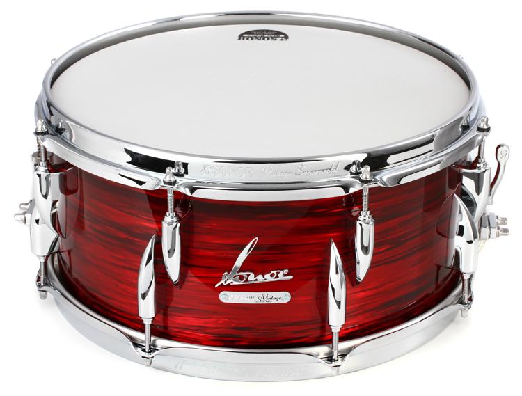 Sonor Vintage Series Snare Drum - 14 x 6.5 inch - Vintage Red