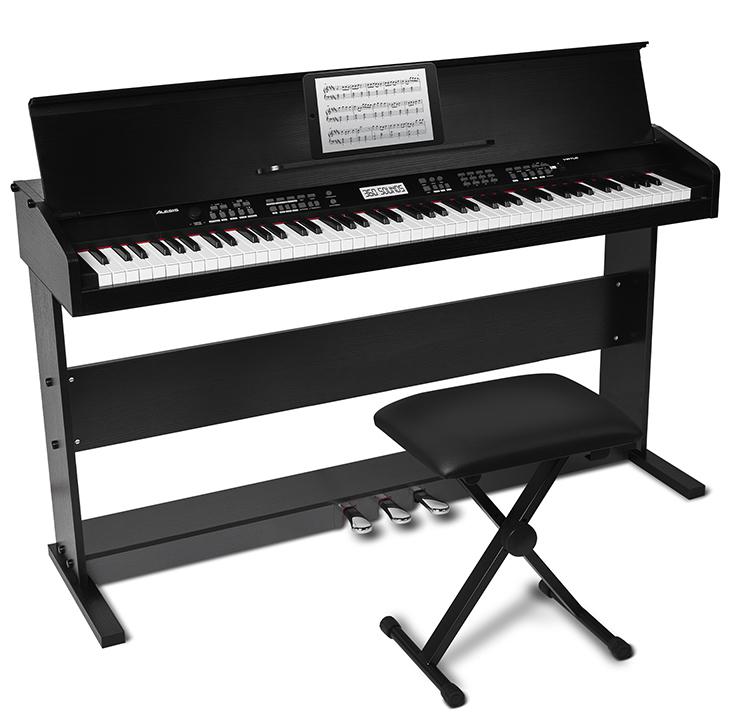 Alesis Virtue 88key Digital Piano with Wood Stand & Bench Sweetwater