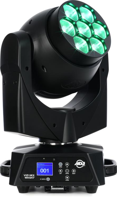 Mountaineer at lege legeplads ADJ Vizi Hex Wash7 105W LED Moving-Head Beam with Variable Zoom | Sweetwater