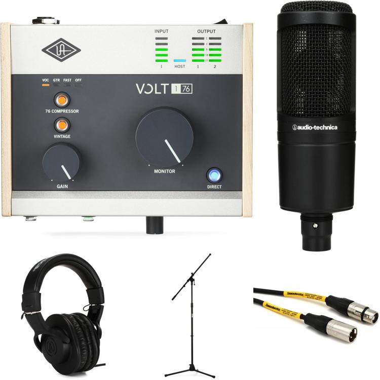 fantastisk ild Barry Universal Audio Volt 176 USB-C Audio Interface and Audio-Technica AT2020 Mic  Bundle | Sweetwater