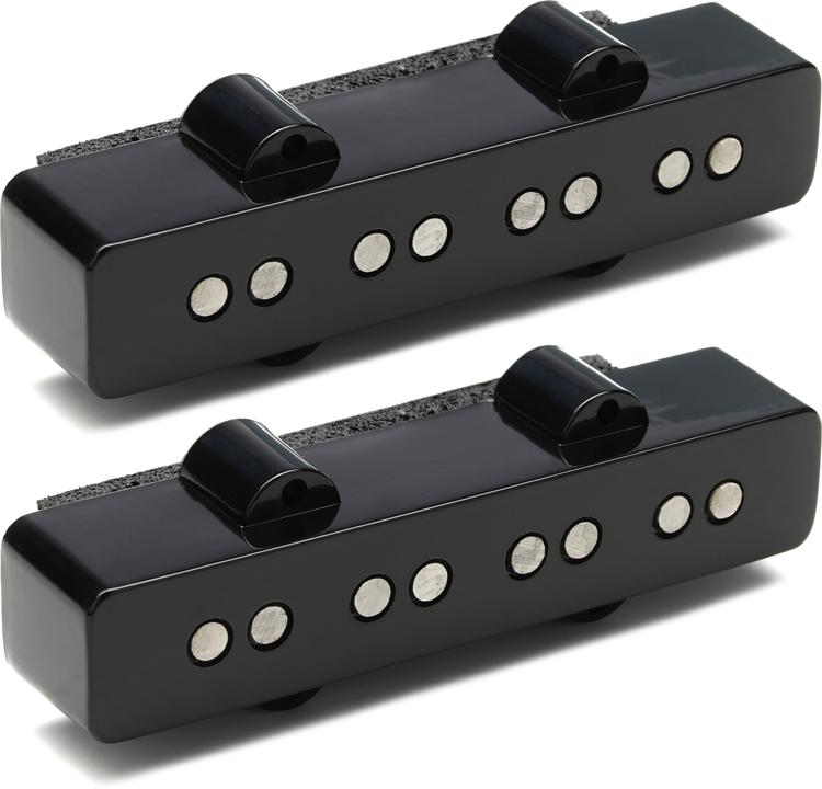 Seymour Duncan Custom Shop Weather Report Jazz Bass Single Coil 2-piece  Pickup Set - Black No Logo