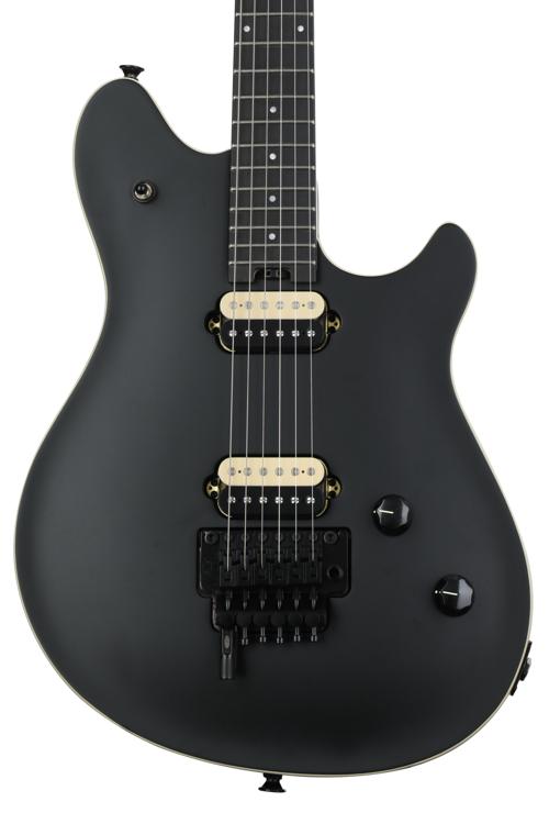 evh wolfgang usa stealth black guitar