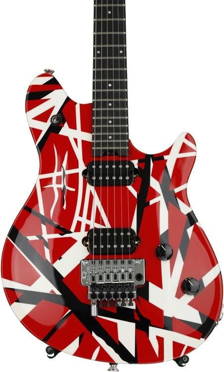 evh wolfgang striped guitar