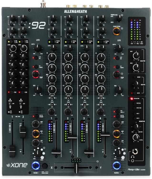 Allen & Heath Xone:92 Analogue DJ Mixer with 4 band EQ and Multi