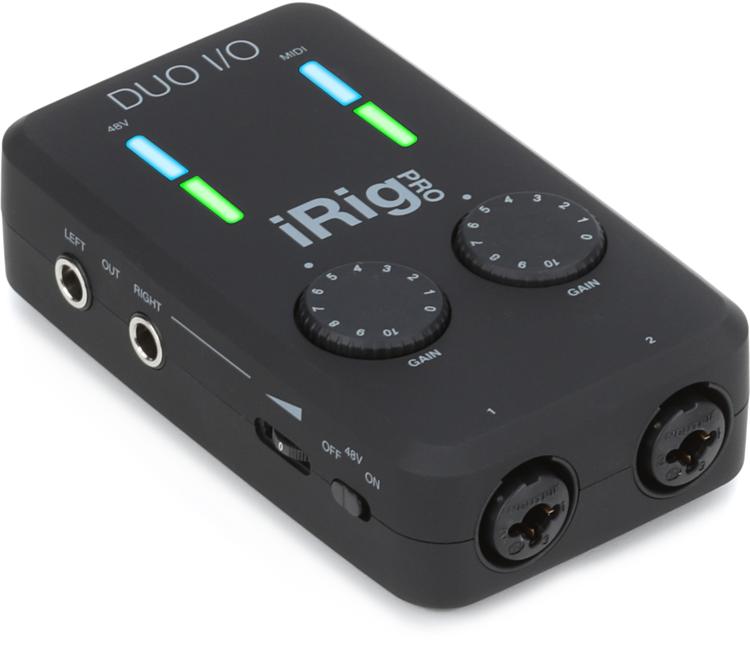 IK Multimedia iRig Pro Duo I/O 2-channel Audio/MIDI Interface for iOS,  Android, and Mac/PC