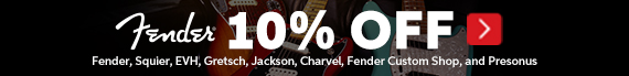 Fender 10% Off For A Limited Time