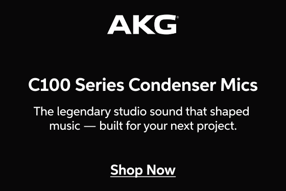 AKG C100 Condenser Mics — The legendary studio sound that shaped music — built for your next project. — Shop Now